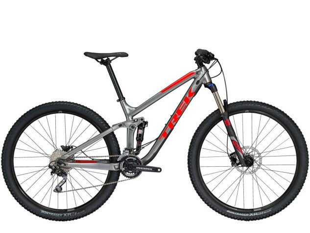Велосипед Trek 2018 Fuel EX 5 29" серый/красный 19.5"