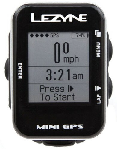 Велокомпьютер беспроводной Lezyne MINI GPS серебристый