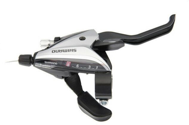 Гальмівна ручка/шифтер (моноблок) Shimano Acera ST-EF65 права 8 швидкостей сріблястий