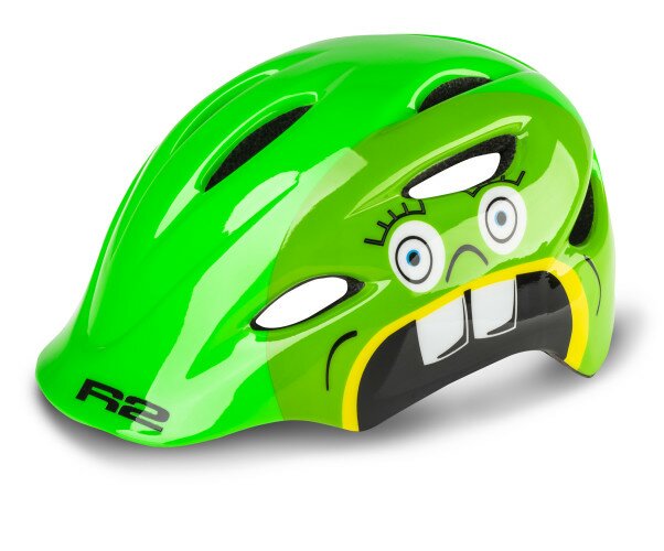 Шлем детский R2 DUCKY зеленый глянцевый XS (48-52 см)