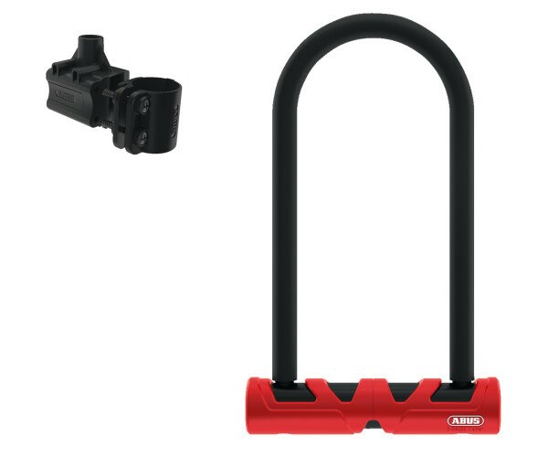 Велозамок U-образный ABUS 420/170HB230 U-Lock Ulimate цилиндровый Red + USH