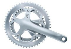 Шатуни Shimano 105 FC-5600 175 мм інтегрована вісь 39х52 сріблястий  Фото