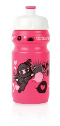 Фляга Zefal Littlez Ninja Girl + універсальний тримач 350 мл рожевий