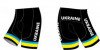 Велотруси жіночі Pro Ukraine без лямок з памперсом чорний/блакитний/жовтий XS
