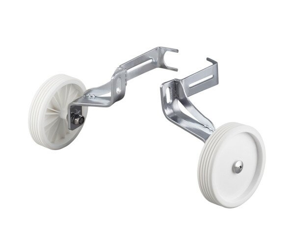 Допоміжні колеса для дитячих велосипедів 12"-16" білий/сріблястий