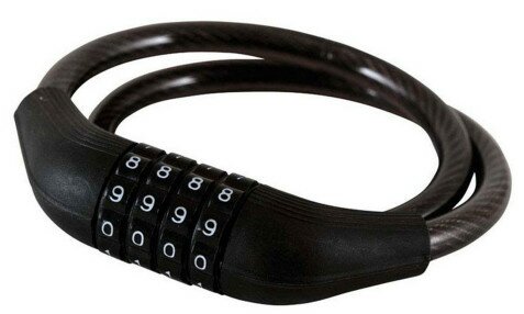 Велозамок Longus кодовий 10Х650 мм чорний