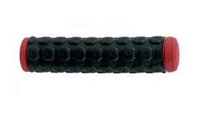 Ручки руля Velo VLG-184D2 черный/красный 130 мм  Фото