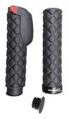 Ручки руля Velo VLG1252AD2 з електронним дзвоником чорний 135 мм  Фото
