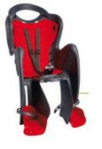 Сидіння дитяче B1 standart кріплення за раму сріблястий/червоний  Фото