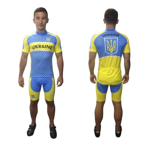 Веломайка Pro Ukraine блакитний/жовтий XS