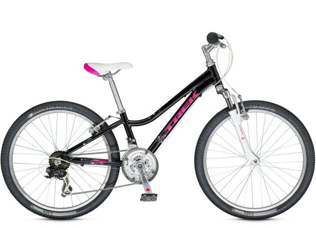 Велосипед Trek-2015 MT 220 GIRLS черно-розовый (Flaming Rose)