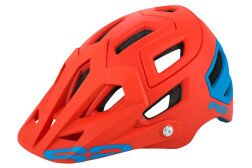 Шлем R2 Trail матовый красный/голубой M (55-59см)  Фото