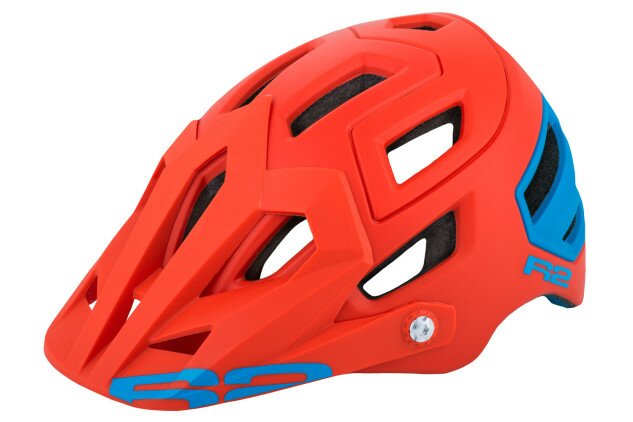 Шлем R2 Trail матовый красный/голубой M (55-59см)