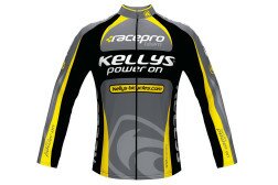 Веломайка Kellys Pro Team довгий рукав жовтий XL  Фото