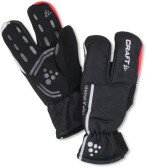 Перчатки Craft Bike Thermal Split Finger glove черный/красный XL/11  Фото