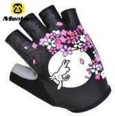 Перчатки женские Monton Night Rabbit Evo черный/белый/розовый L  Фото