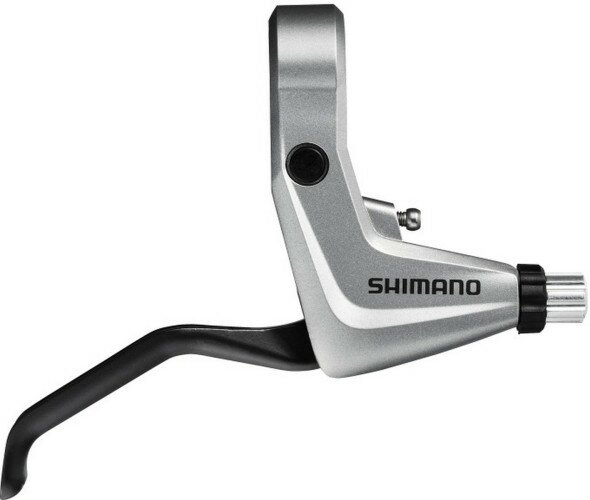 Гальмівна ручка Shimano Alivio BL-T4000 V-brake ліва під 2 пальця сріблястий/чорний