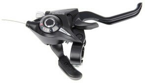 Манетка/тормозная ручка Shimano ST-EF51 Altus правая 7 скоростей черный  Фото