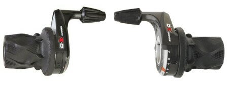 Манетки-грипшифт SRAM X0 Twist права+левая (комплект) 3х9 скоростей черный  Фото