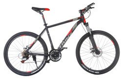 Велосипед TRINX M136 26" черный/красный/серый 19"  Фото