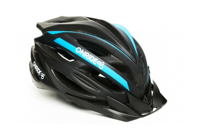 Шлем ONRIDE Grip матовый черный/синий M (55-58 см)