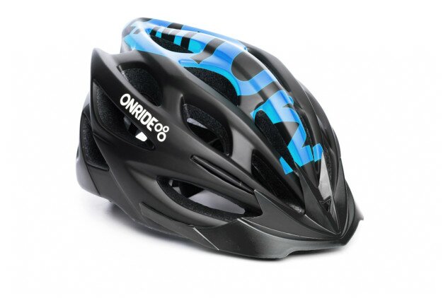 Шлем ONRIDE Mount матовый черный/синий L (58-61 см)
