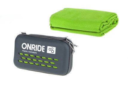 Рушник з мікрофібри ONRIDE Wipe 20 120х60 см в кейсі зелений