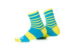Шкарпетки ONRIDE FOOT блакитний/жовтий  Фото