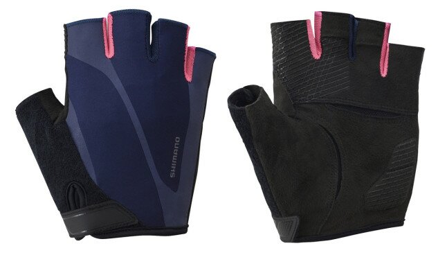 Рукавички Shimano Classic синій/рожевий XL