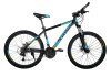 Велосипед TRINX M116 26" чорний/блакитний/зелений 15"