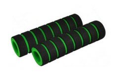 Ручки руля Longus FOUMY чорний/зелений 120 мм  Фото
