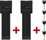 Комплект велозамков ABUS 6000/90 Bordo TwinSet сегментные с держательами SH черный  Фото