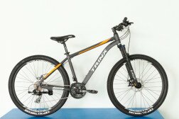 Велосипед Trinx M116 Elite 27.5" серый/оранжевый 17"  Фото