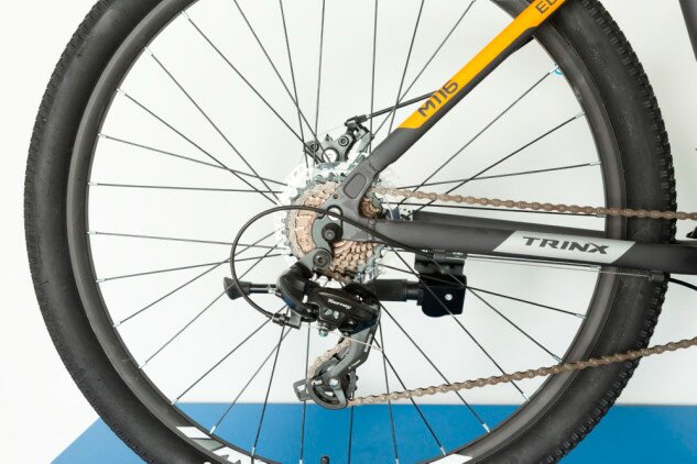 Велосипед Trinx M116 Elite 27.5" сірий/помаранчевий 17" Фото №4