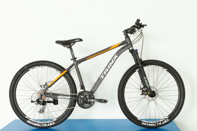 Велосипед Trinx M116 Elite 27.5" серый/оранжевый 17"