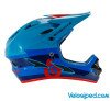 Шлем фуллфейс SixSixOne 661 COMP BOLT HELMET голубой/красный M (57-59см)