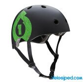 Шлем для экстрима SixSixOne 661 DIRT LID ICON черный/зеленый мат  Фото