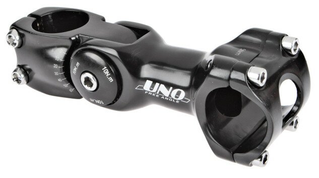 Вынос Uno AS-820 с регулировкой угла наклона 1.1/8" (28.6)/25.4/130 мм (0°-60°) черный