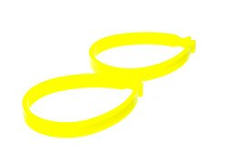 Пластикові кліпси для затискання штанин жовтий  Фото