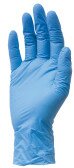 Перчатки рабочие нитриловые текстурированные SafeTouch Advanced голубой L, пара  Фото