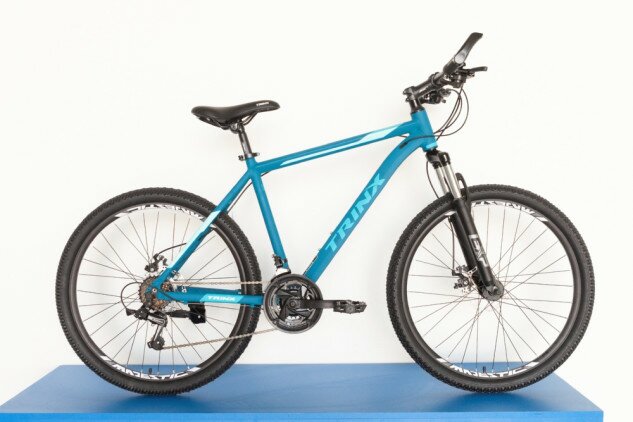 Велосипед Trinx M116 26" голубой/белый 15"