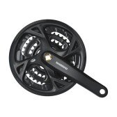 Шатуни Shimano FC-M371-3 175 мм 44x32x22 під квадрат з захистом з болтами  Фото