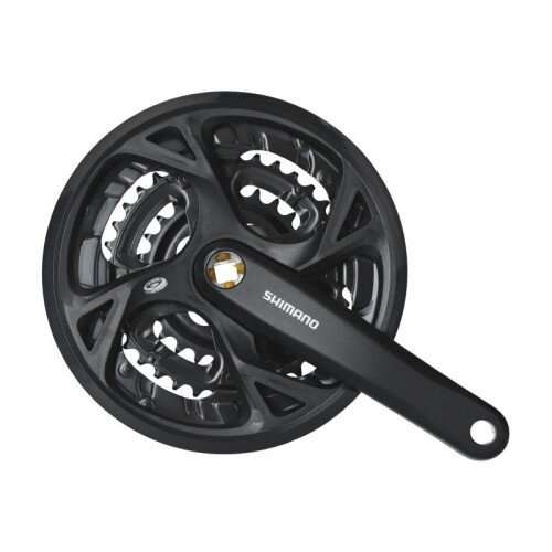 Шатуни Shimano FC-M371-3 175 мм 44x32x22 під квадрат з захистом з болтами