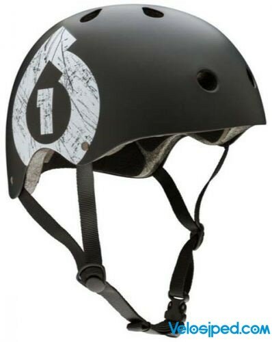Шлем для экстрима SixSixOne 661 DIRT LID ICON черный/белый мат