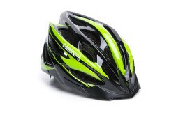 Шлем ONRIDE Mount глянцевый черный/зеленый M (55-58 см)  Фото