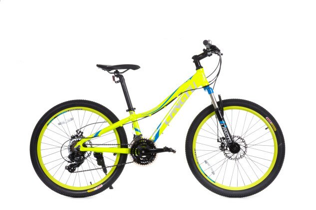 Велосипед дитячий Langtu KLT700S 24" жовтий/блакитний (Green/Blue)