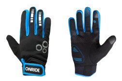 Перчатки ONRIDE Pleasure 20 черный/синий M  Фото