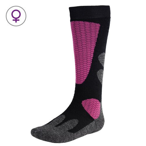 Шкарпетки жіночі P.A.C. SK 9.1 Ski Classic Warm+ чорний/рожевий 38-41