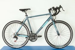 Велосипед Trinx Tempo 1.0 700C сірий/блакитний/білий 500м  Фото