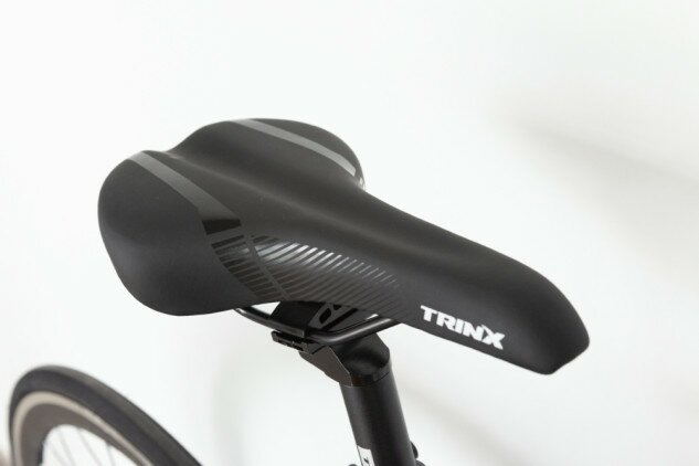 Велосипед Trinx Tempo 1.0 700C серый/голубой/белый 500м Фото №4